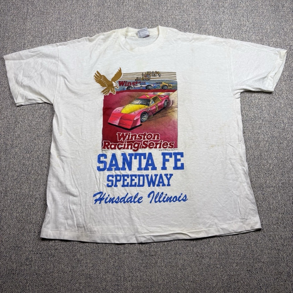 Vintage 1988 Winston Racing Series Santa Fe Speedway T-Shirt Xl Usa Nascar